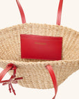The East West Mini Tote - Tomato