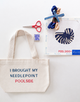 POOLSIDE x Blue Canary Canvas Anna Clutch Canvas