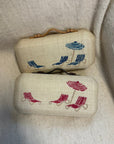 SALE - The Deck Chairs Clutch - Mediterranean