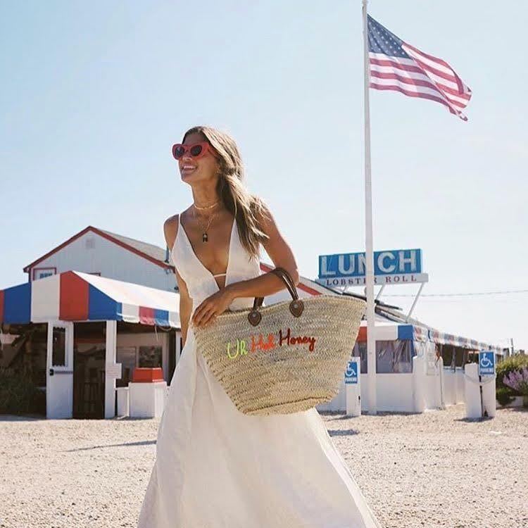 Large Beach Tote (Short Handles)-POOLSIDE