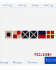 POOLSIDE x Blue Canary Canvas Summer Clutch Canvas
