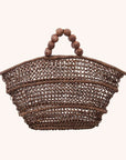 Handwoven straw tote bag with bracelet handle – The Comporta Tote