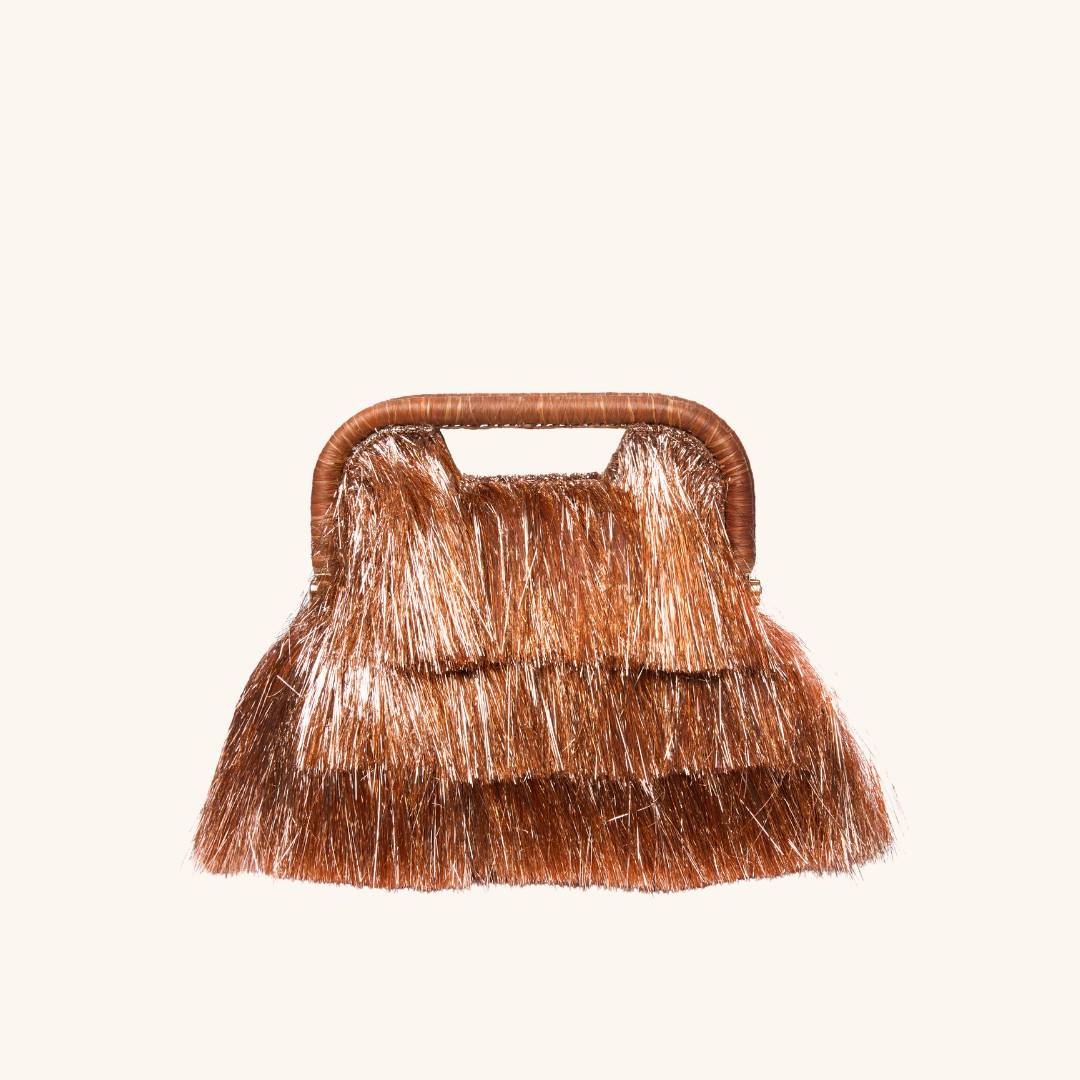 バッグ 00s archive goa studs fringe bag The Flamands Fringe Tote | Tinsel Fringe Beach Bag with Raffia