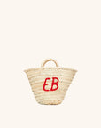Personalized straw basket with custom embroidery – The Monogram Basket