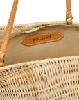Interior of The Paros Tote Rattan Fish Bag