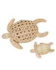 Mini rattan tortoise-shaped clutch with large Tortoise Tote – The Tortoise Mini