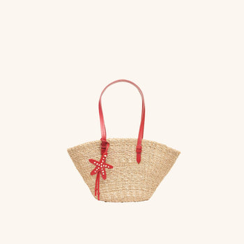 SALE - The East West Mini Tote - Tomato