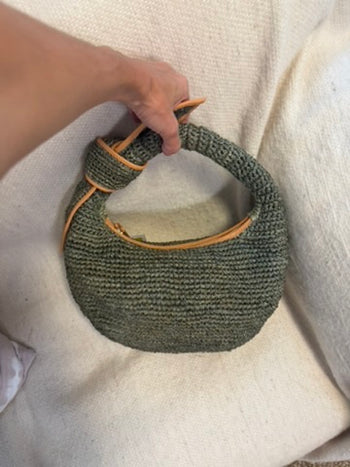 SAMPLE SALE - The Josie Knot Bag (Olive)