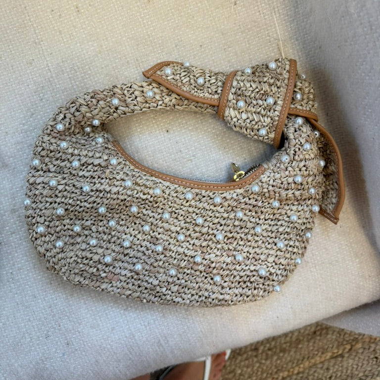SALE - Josie Knot Bag - Pearl
