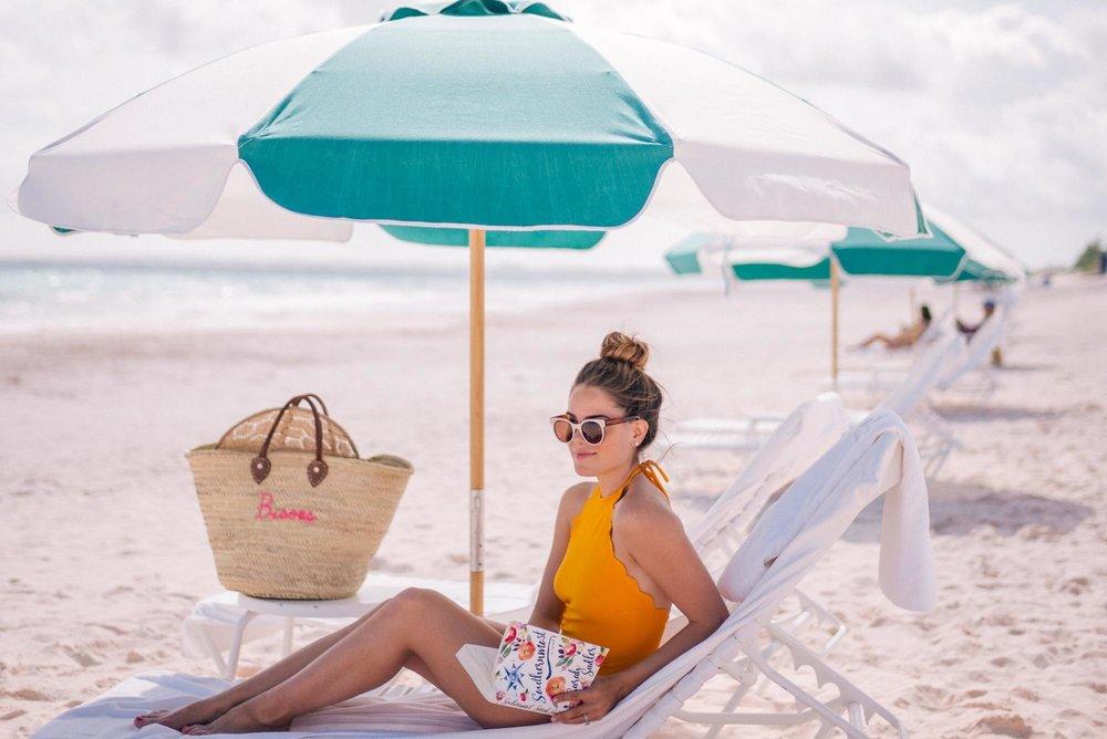 Large Beach Tote (Short Handles)-POOLSIDE