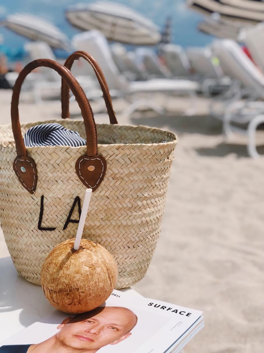 The Personalized Beach Tote Bag Medium Poolside