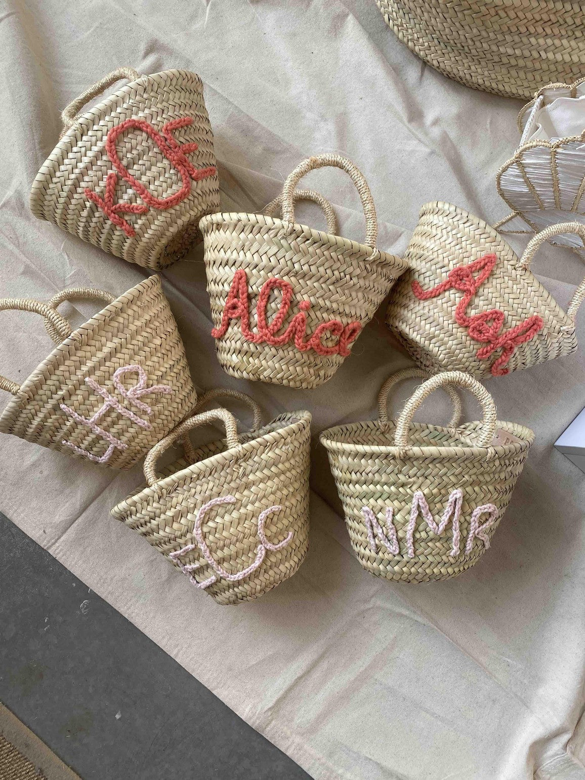 Monogram Basket-POOLSIDE