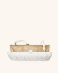 The Nantucket Clutch - White Rattan Clutch - Interior Detail