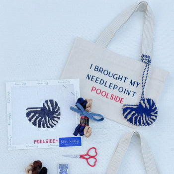 POOLSIDE x Blue Canary Canvas Anna Clutch Canvas