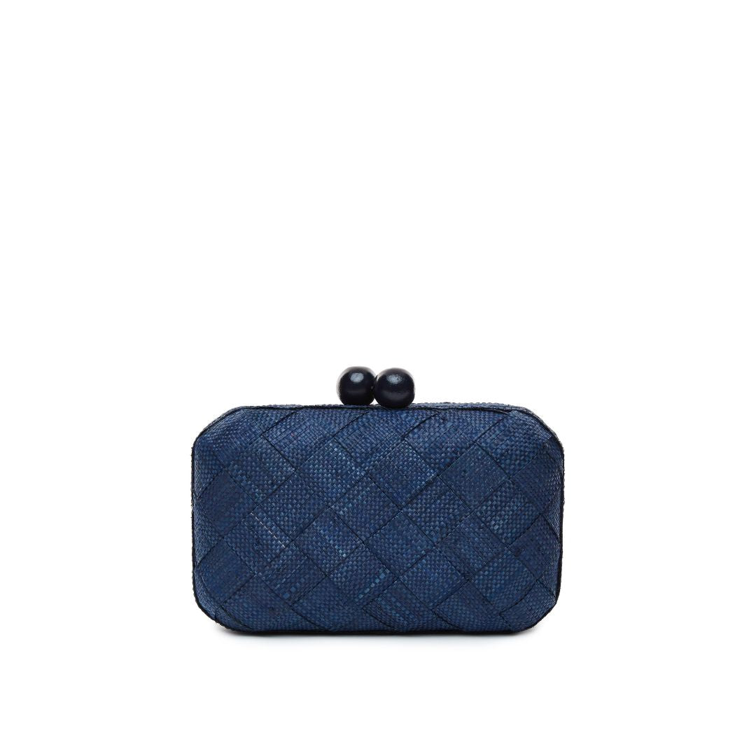 Poolside The Island Woven Clutch Bag Natural