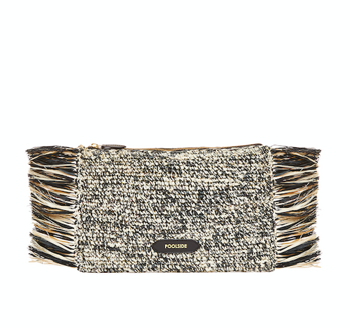 Tropical Fringe Clutch