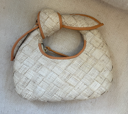 SALE - The Basketweave Josie Knot Bag