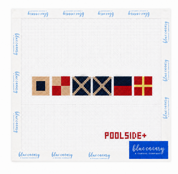 POOLSIDE x Blue Canary Canvas Summer Clutch Canvas