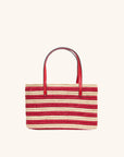 The Capri Tote - Tomato Stripe