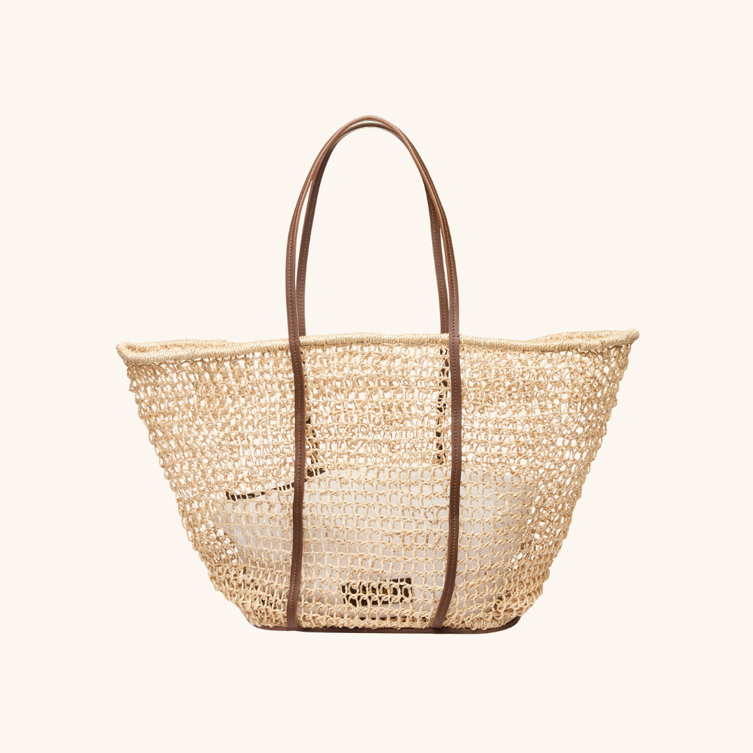 The Comporta Large Beach Tote Bag With Interior Zip Pouch  - Poolside Bags