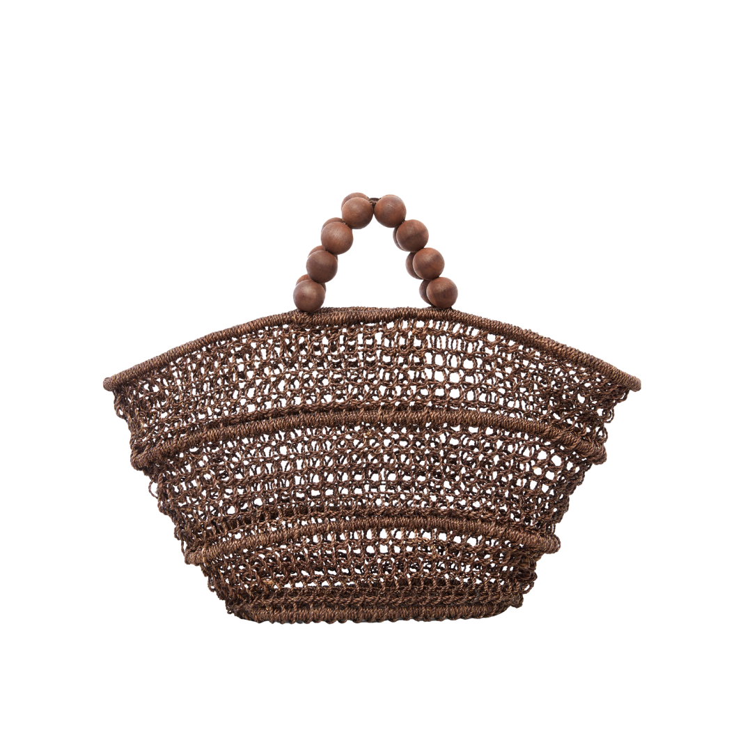 Handwoven straw tote bag with detachable pouch – The Comporta Tote