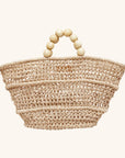 Handwoven open-weave straw tote with interior zip pouch – The Comporta Tote