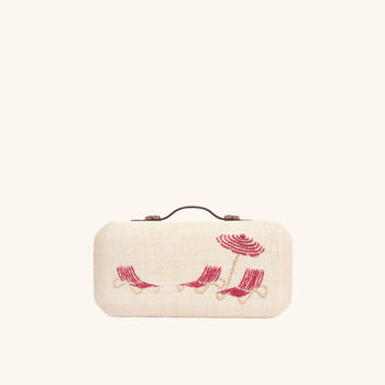 The Deck Chairs Clutch - Tomato