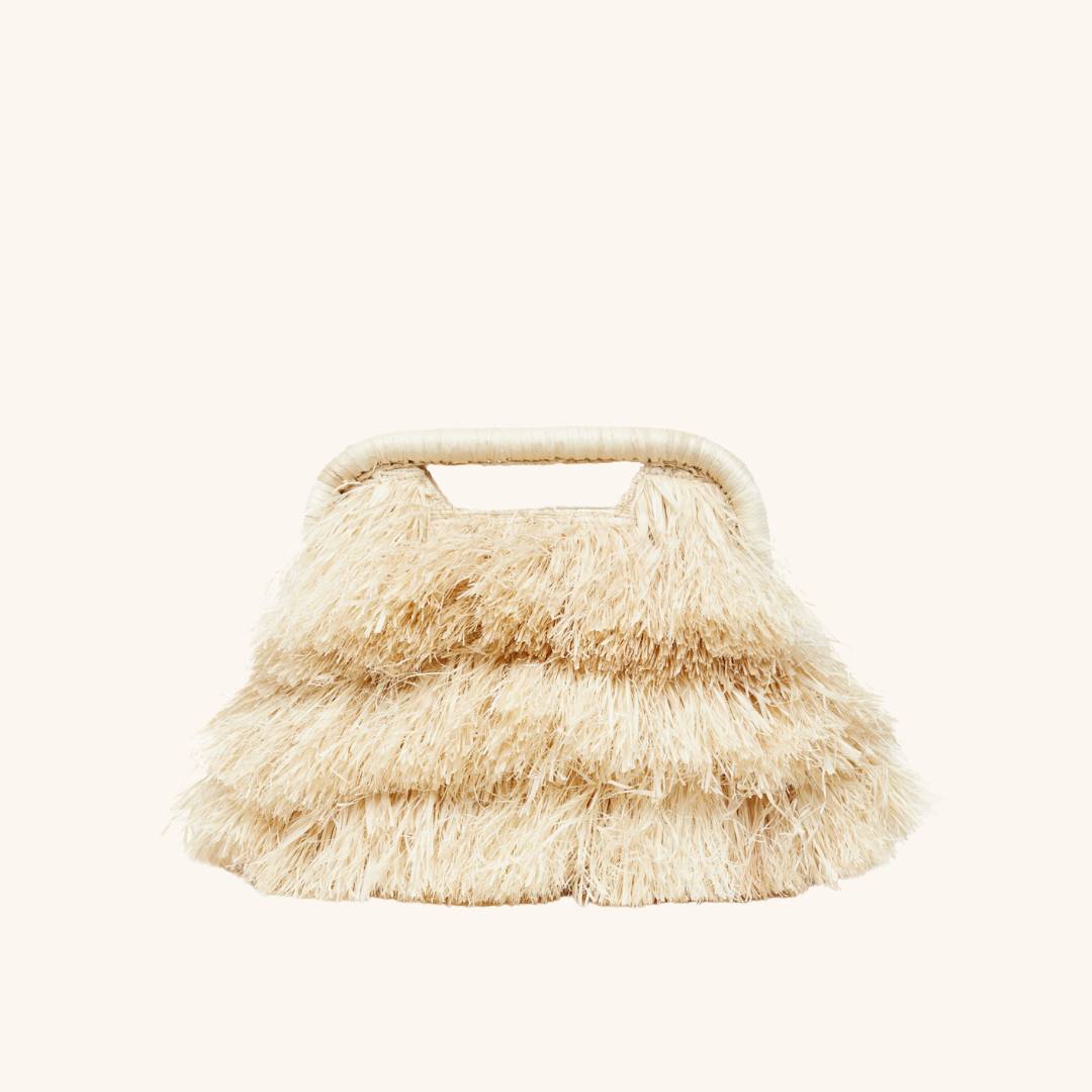 The Flamands Fringe Tote | Crocheted Raffia Fringe Tote Bag – POOLSIDE