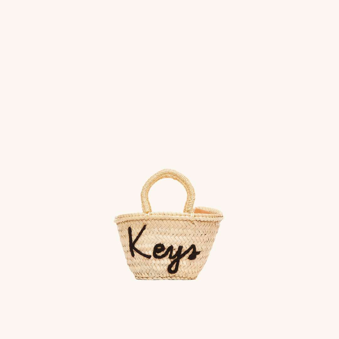 Handwoven straw basket for keys – The Keys Basket