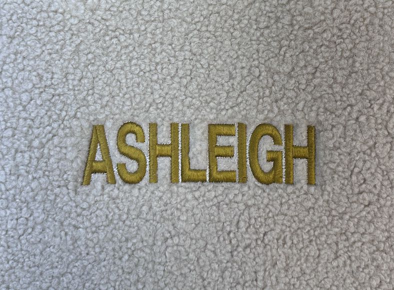 Sherpa tote bag with embroidery – The Teddy Tote