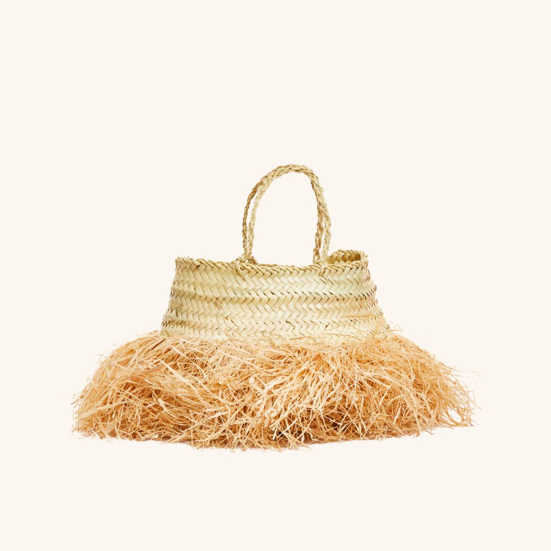 Fringe detailing on The Tropical Fringe Basket