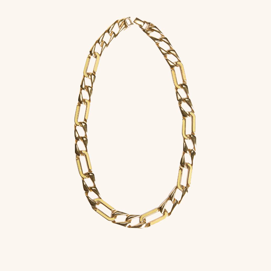 intage chunky gold chain necklace — timeless statement accessory for vacations